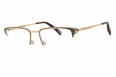 Chopard VCHL20 02A8 Shiny Grey Gold 54mm Eyeglasses New Authentic