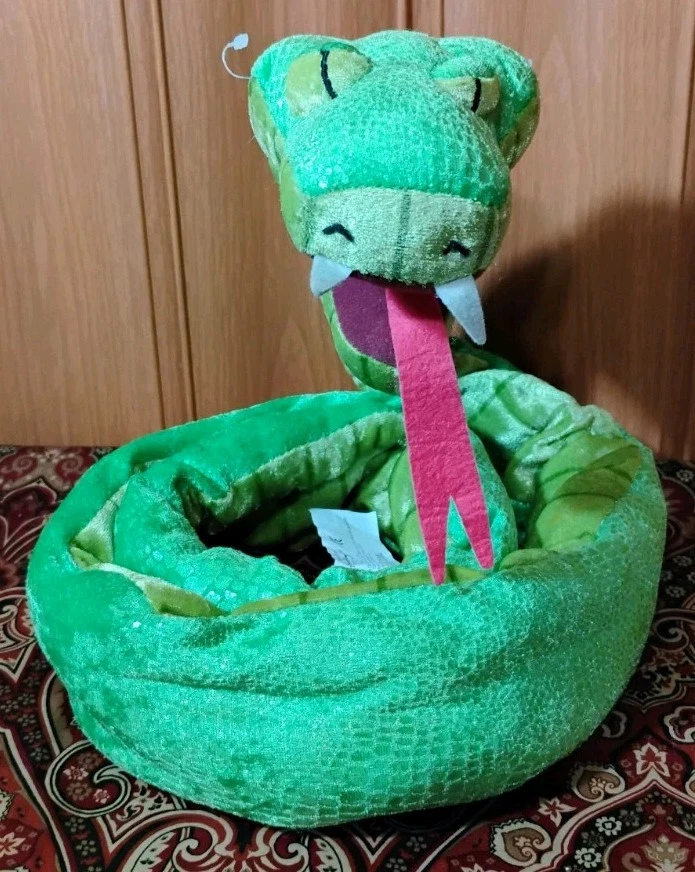 Disney Store Tarzán Serpiente Selva Verde 48" Juguete de Peluche Flexible Muy Posable (A Foto 4 de 4