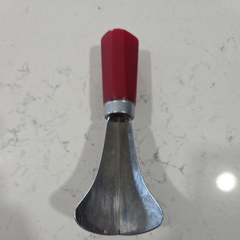Vintage Corona Hand Chopper Red Bakelite Handle Mid Century Kitchen Gadget USA