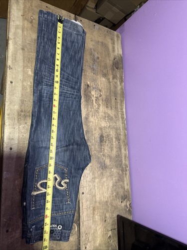 Vintage Southpole Denim Jeans Boys Youth Size 10 And 8 Baggy Faded Dark Wash Y2K - Picture 4 of 8