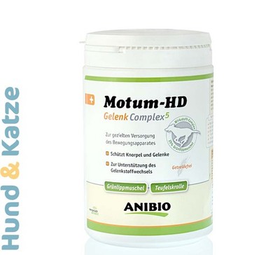 500g ANIBIO MOTUM-HD GELENK COMPLEX 5 - STARKE KNOCHEN-KNORPEL-GELENKE, F. HUNDE
