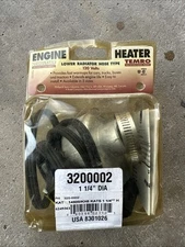 Engine Heater Hose Type 1-1/4" Coolant Radiator Zerostart Temro 3200002 Inline