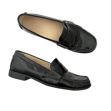 Cole Haan Penny Loafers Black Patent Leather Size 7 Preppy Classic old money