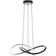 AFX Inc. CLSP24LAJUDBK Celeste LED 23.63 inch Black Pendant Ceiling Light