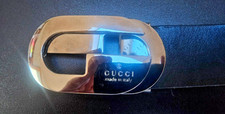 GUCCI- Vintage cutout 'G' Logo belt