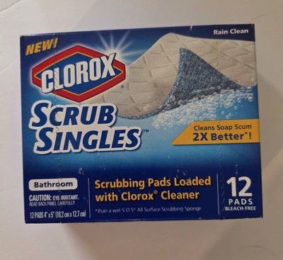 #ad #ad Discontinued Clorox Bathroom Scrub Pad Singles 12 Pk 4quot;x5quot; Rain Clean Scent New $39.99