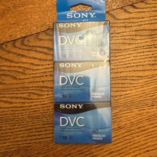 Sony DVC Mini-DV 60 LP 90 3 Pack of 60 Min Blank Tapes NEW Sealed