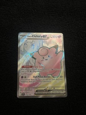 Pokemon Card Lillies Clefairy EX 173/159 Journey Together Full Art