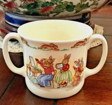 Royal Doulton Bunnykins 2-Handle Fine Bone China Children's Cup Mug HAT SHOP
