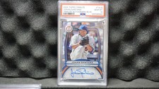 Johan Santana 2025 Topps Tribute #TA-JS Blue On Card Autograph /150 METS PSA 10