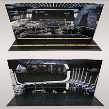 Hangar Bay Backdrop Display 2 Pack Star Wars Hasbro Kenner Ships Free