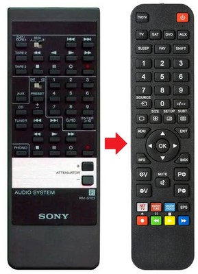 Fernbedienung geeignet für SONY RM-S703