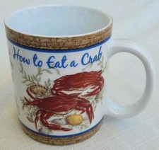 Cape Shore How to Eat a Crab Coffee Cup Mug Down East Concepts Step by Step