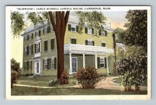 Cambridge MA-Massachusetts, James Russell Lowell House, Vintage Postcard
