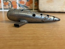 Ocarina francese vintage in metallo - modello C Mathieu