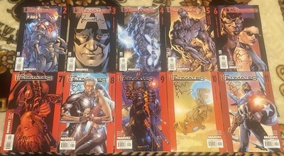 The Ultimates #2-#11 Autographed By Bryan Hitch Multiple 1st Appearances