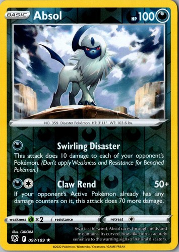 Absol 097/189 Astral Radiance Reverse Holo Rare