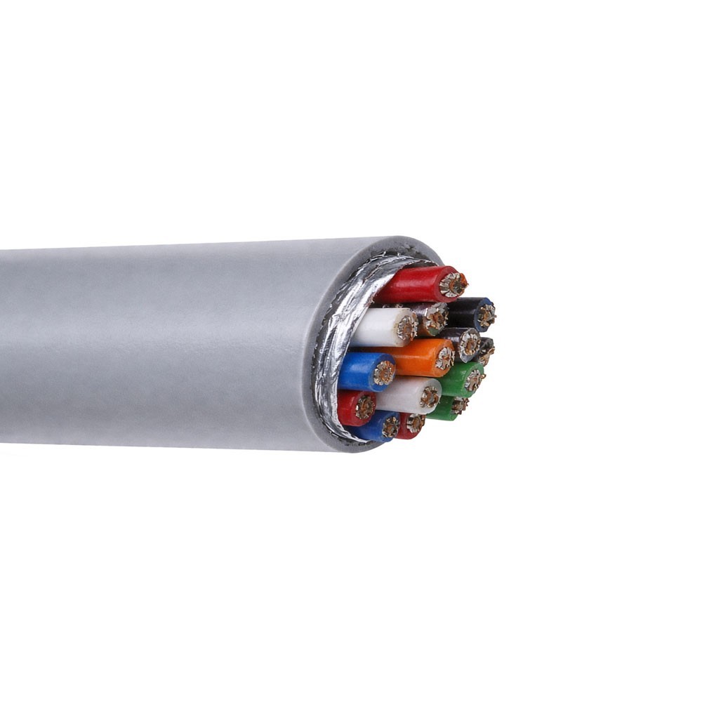 100' Carol C0766A 22 AWG 15 Conductor Foil Shield CMR