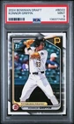‼️KONNOR GRIFFIN - 2024 BOWMAN DRAFT #BD22 PIRATES 1ST RC PROSPECT PSA 9 MINT ‼️