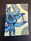 Aceo “Ocean Vejigante” Original miniature painting, 2.5x3.5in signed by Raven  — photo 1