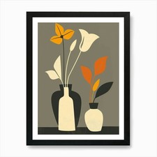 Flowers In Vases 13 Art Print Framed Wall Art Poster Canvas Print Picture