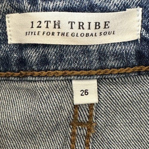 12th Tribe Sundaze Girl Crush Jeans Relaxed Straight Leg Women's Size 26x31 - Picture 12 of 15
