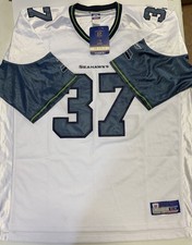 Reebok Seattle Seahawks Shawn Alexander Away White Blue 2004 Mens Size 54