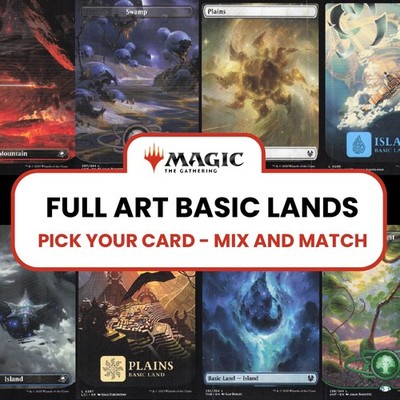 MTG | Full Art Basic Lands | Pick Your Card - Mix and Match