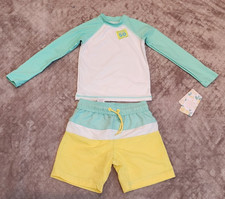 Tommy Bahama Kids Swim Set Boy's UPF50 Short Lined Size 3T New