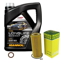 Inspektionspaket 5L Mannol Longlife 5W-30 FüR BMW E91 320D 318D E46 E83 2.0D