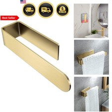Towel Holder Gold Hand Towel Rack Adhesive Towel Bar Wall Mount Kitchen Bathroom