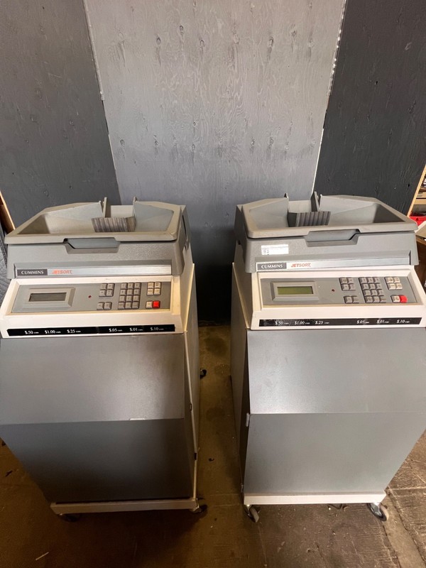 Cummins 2000 jetsort coin sorters (2 machines)