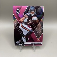 Panini Phoenix 2023 Roschon Johnson Pink Rookie Chicago Bears #132 /199 Card