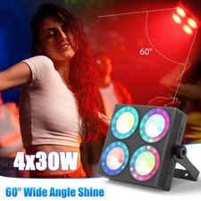 UKING 120W 4LED Par Light DMX Stage Audience Blinder Light Beam Party Linghting