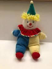 Clown Music Eden Toys Vintage Wind Up Plush Stuffed Child Circus 12" VIDEO 1991
