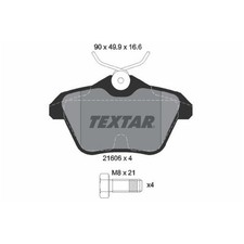 Satz Bremsbeläge Bremsklötze hinten für Alfa Romeo 156 932 164 166 936 | 2455