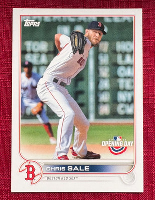 JOHN'S DEALS - 2022 TOPPS OPENING DAY #142 CHRIS SALE, BOSTON RED SOX
