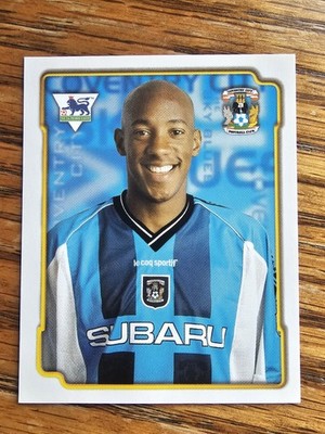 Merlin Premier League 99 Sticker - Dion Dublin - Opta Index Statistiken Coventry City