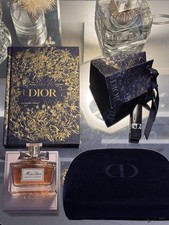 Miss Dior Absolutely Blooming Perfume Journal Makeup Bag Rouge Lipstick 4 PC Set