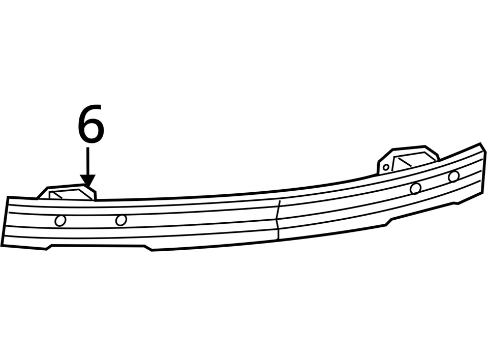 Used Rear Bumper Reinforcement Rear fits: 2015 Chrysler 200 Sdn Rear Grade A Foto 4 de 4