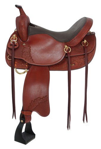 Western Gaited Horse Trail Saddle - Memphis by Royal King - 3 Sizes - BlK or Brn - Picture 3 of 3