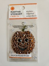 Marth Stewart Pumpkin bling scrapbooking stickers