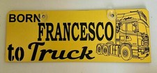 Custom made Name Plate Show Plate Name Sign Truck, Lorry Engraved Plate