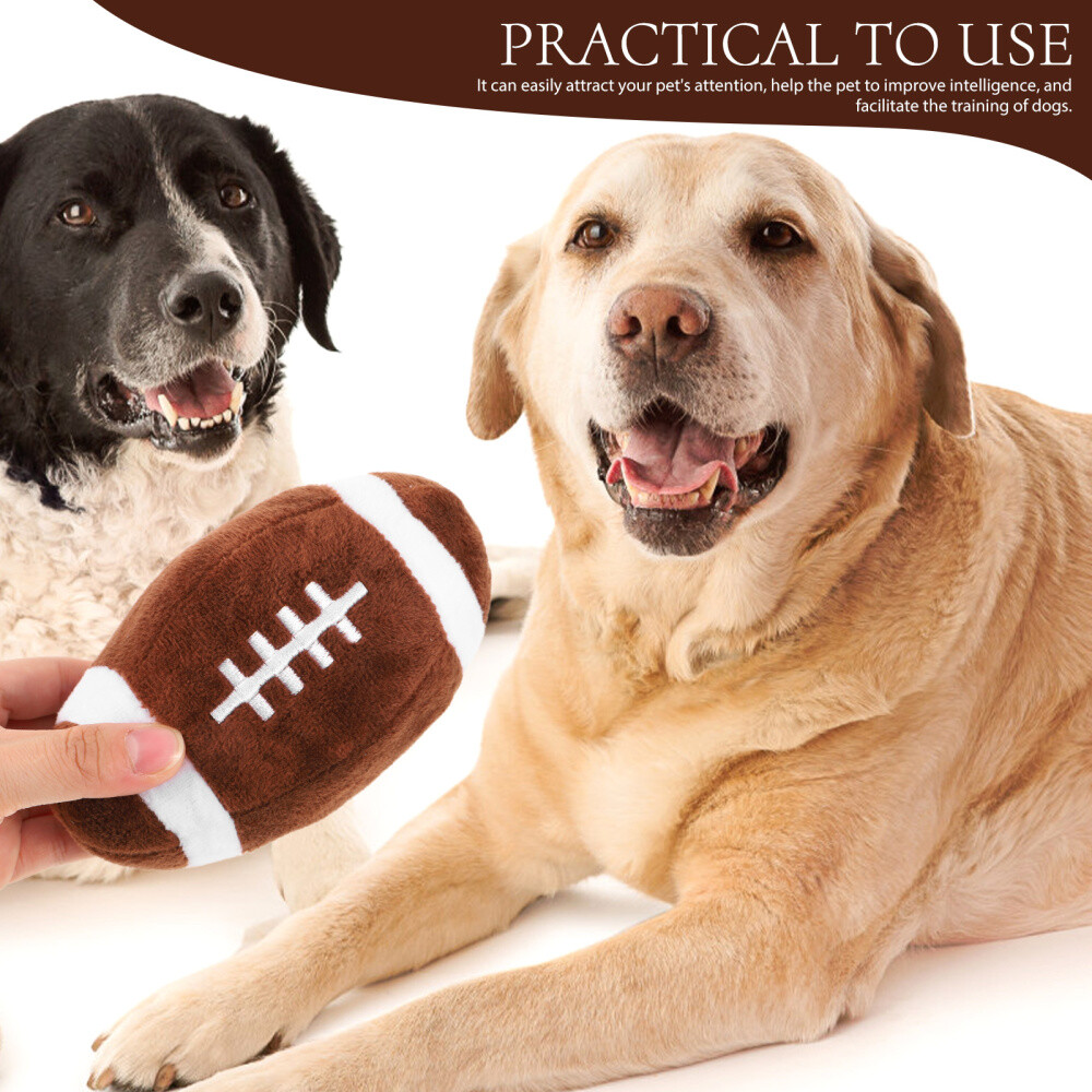 Rugby Dog Plush Toys Dog Rugby Ball Toy Puppy Dental Chew Toys Pet