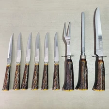 Vintage Washington Forge Stainless U.S.A 9 Piece Cutlery Flatware Sheffield