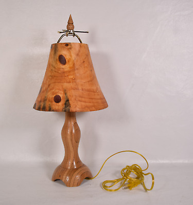 Hand Turned Wood Table Oak Lamp Base, Wood Turned Lamp Base