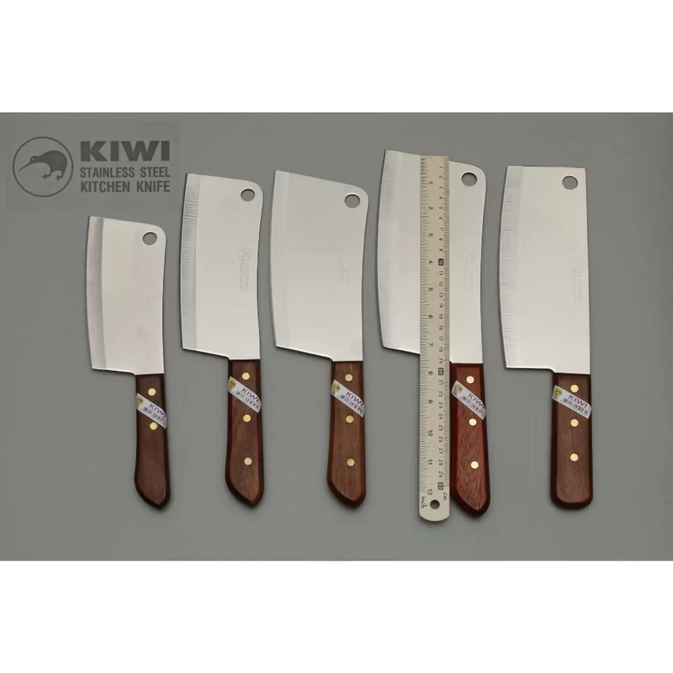 Juego de 5 cuchillos de cocina de acero para chef Juego de cuchillos de cocina de acero inoxidable para chef de mano Foto 4 de 4