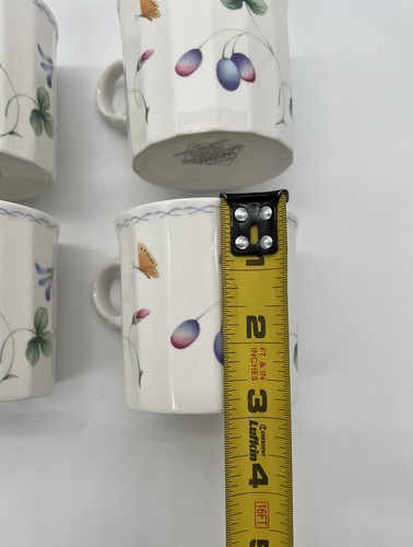 Mikasa Coffee Mugs Set Of 4 CAJ09 Sorrento Floral And Butterfly Tea Cups - Picture 11 of 13