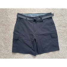 Orvis Men's Cargo Belted Shorts Caviar Black Size 36 Waist NWOT 9  Inseam