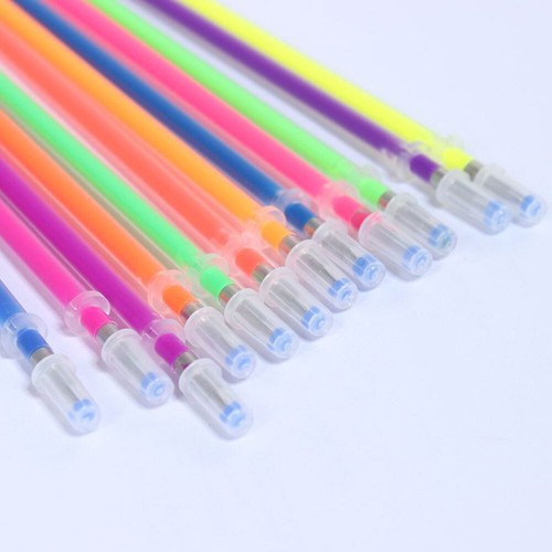 100x Gel Pens Refills Set Metallic Pastel Glitter Neon for Adult Colouring BoKH - Picture 8 of 14